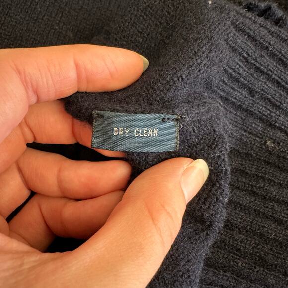 Vintage Polo Ralph Lauren Wool Sweater Vest Men’s Large Navy Red Pony Logo Y2K - Picture 6 of 7